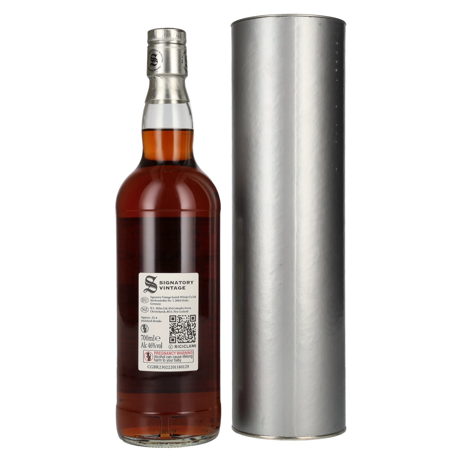Signatory Vintage Edradour 10 Years Old The Un-Chillfiltered 2015 46% Vol. 0,7l en boîte cadeau