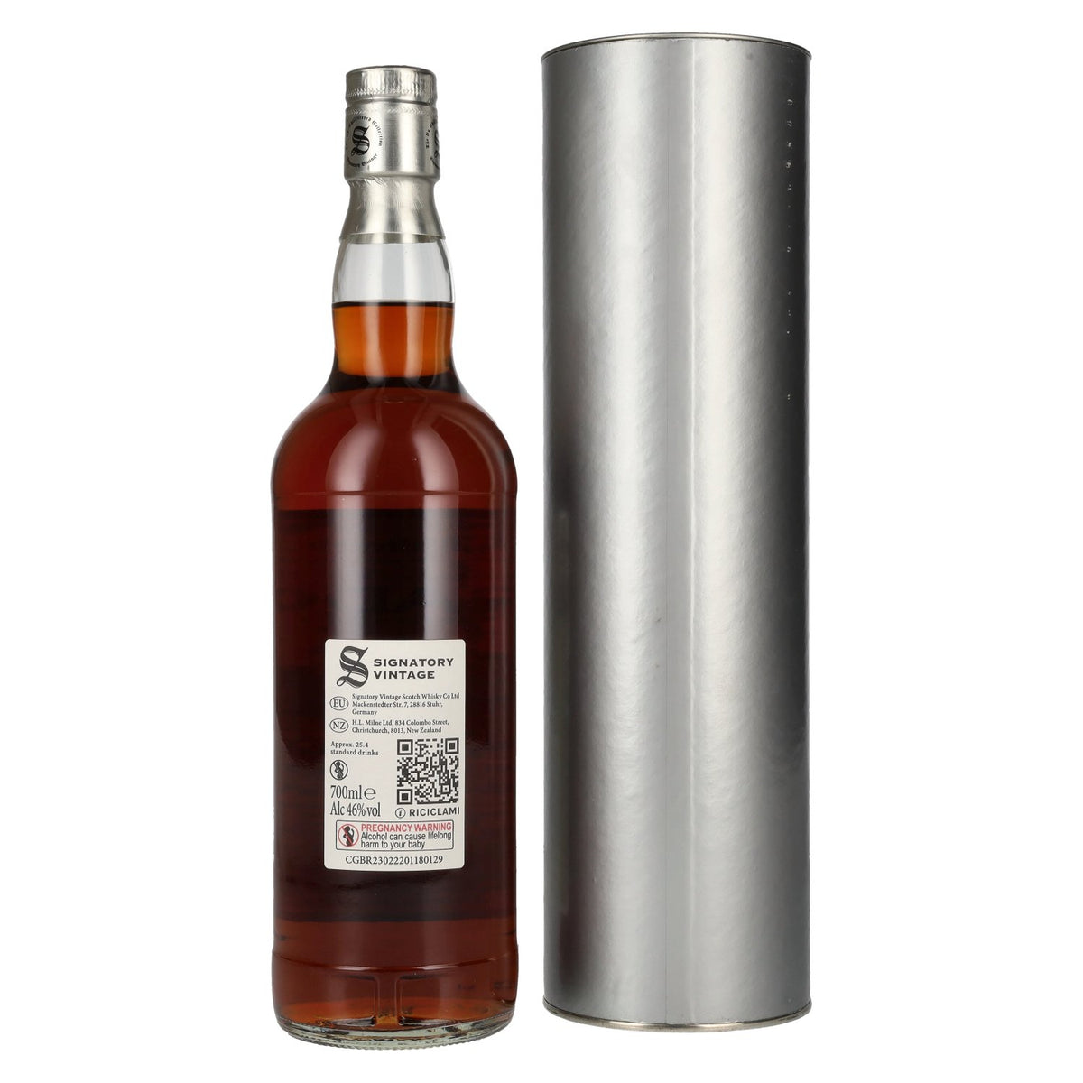 Signatory Vintage Edradour 10 Years Old The Un-Chillfiltered 2015 46% Vol. 0,7l in gift box