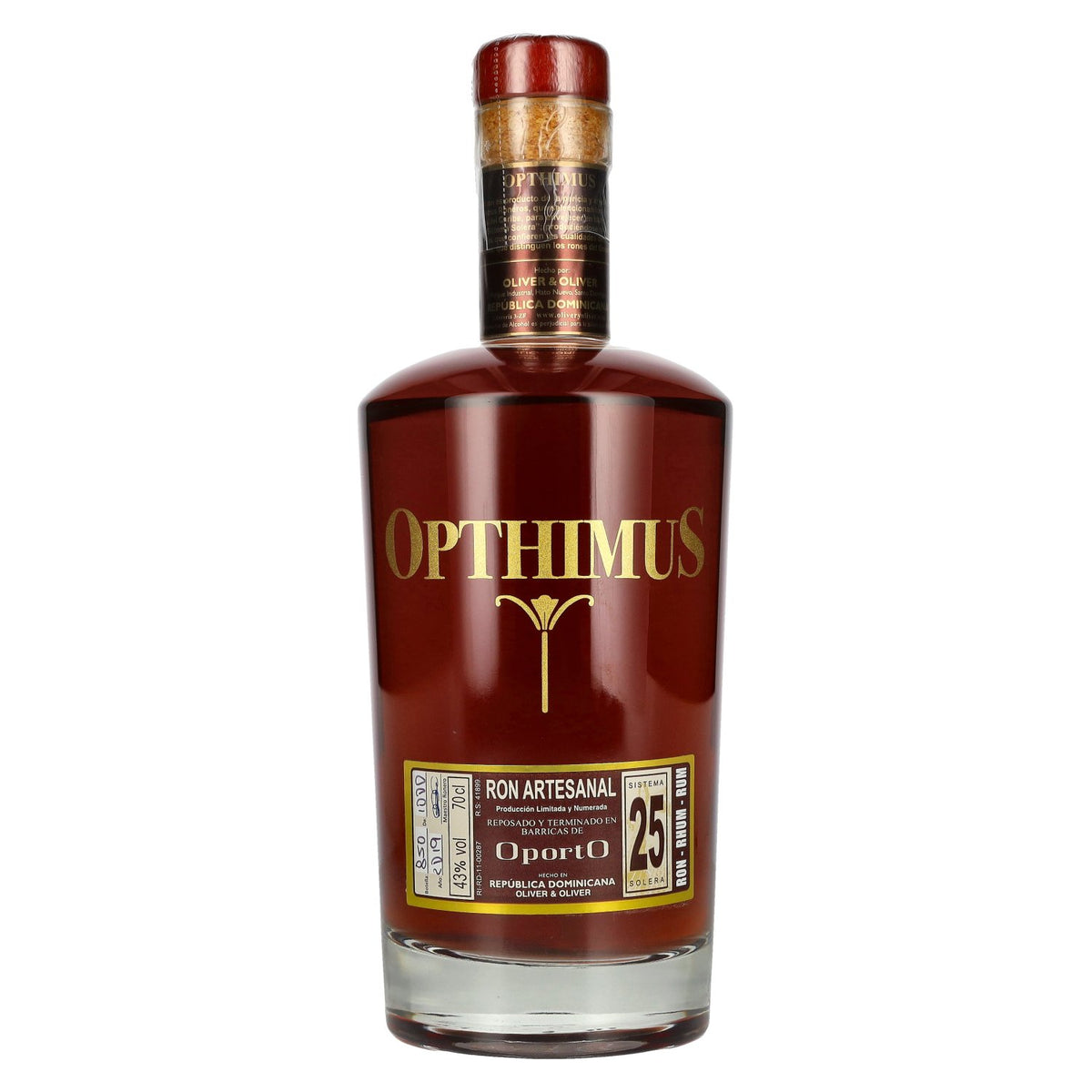 Opthimus 25 Sistema Solera OportO Artisanal Rum 43% vol. 0.7 l