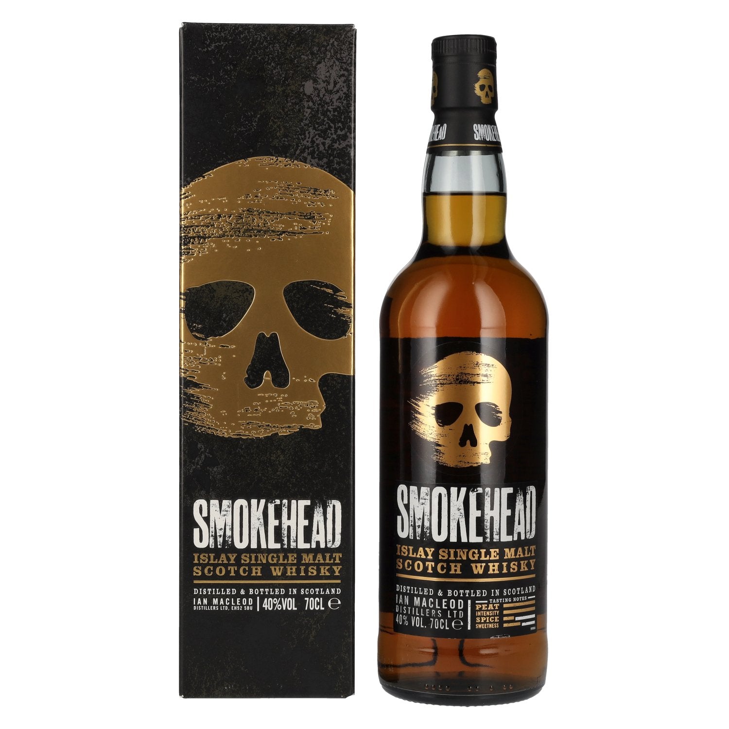 Smokehead Islay Single Malt Scotch Whisky 40% Vol. 0,7l en boîte cadeau