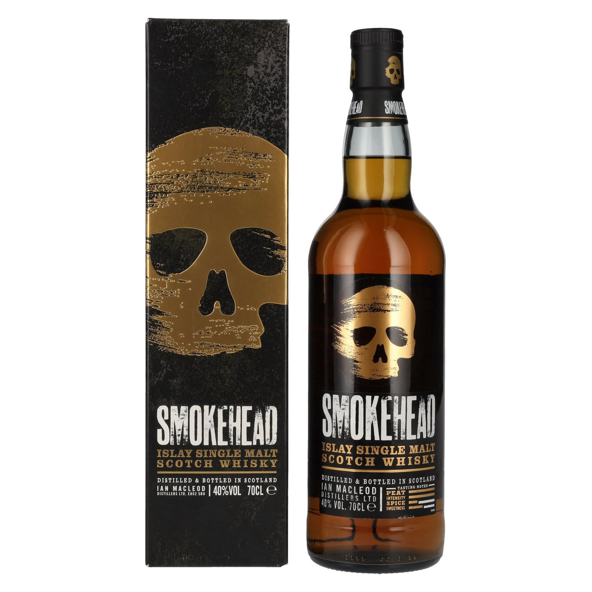Smokehead Islay Single Malt Scotch Whisky 40% Vol. 0,7l en boîte cadeau