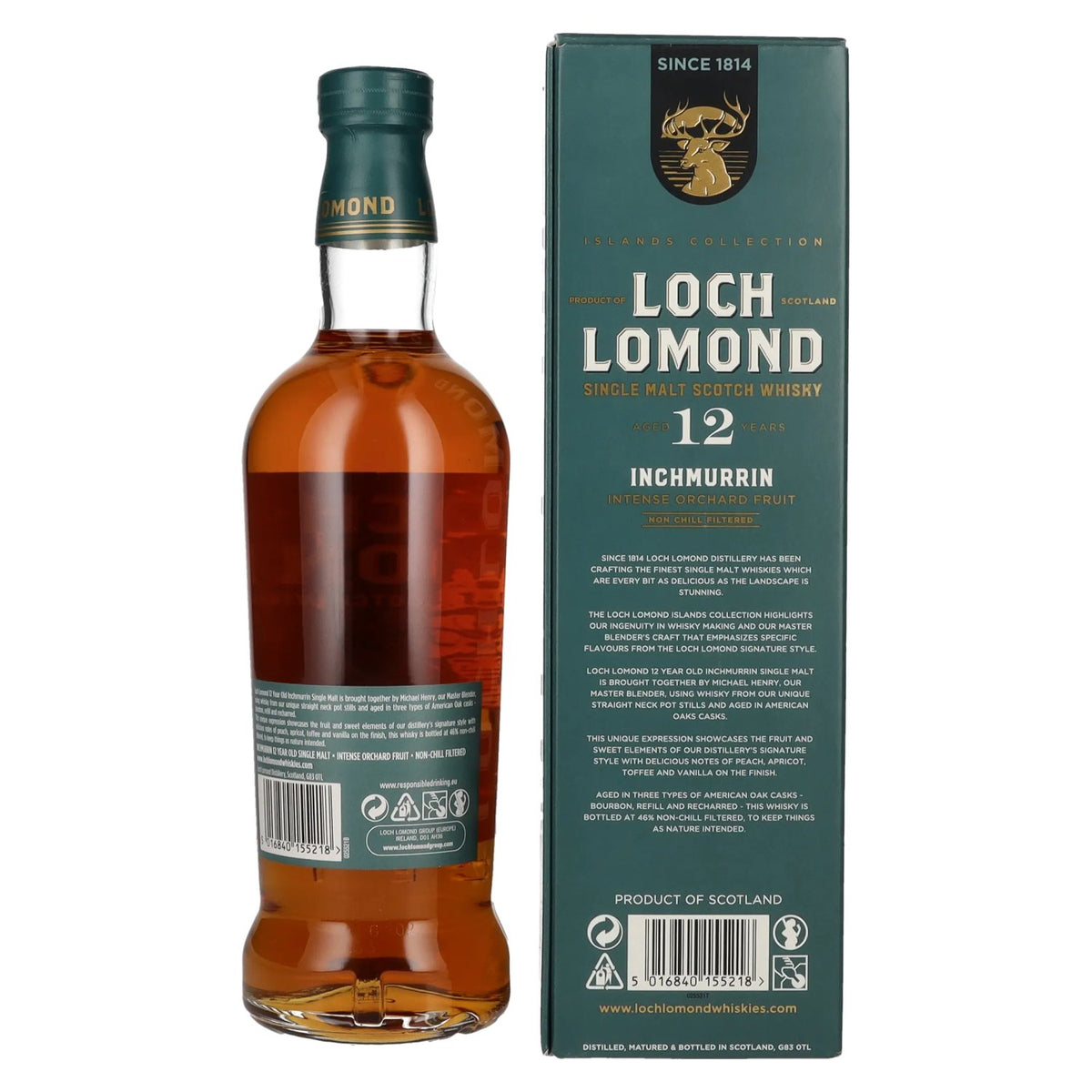 Loch Lomond Inchmurrin 12 Years Old 46% Vol. 0,7l en boîte cadeau
