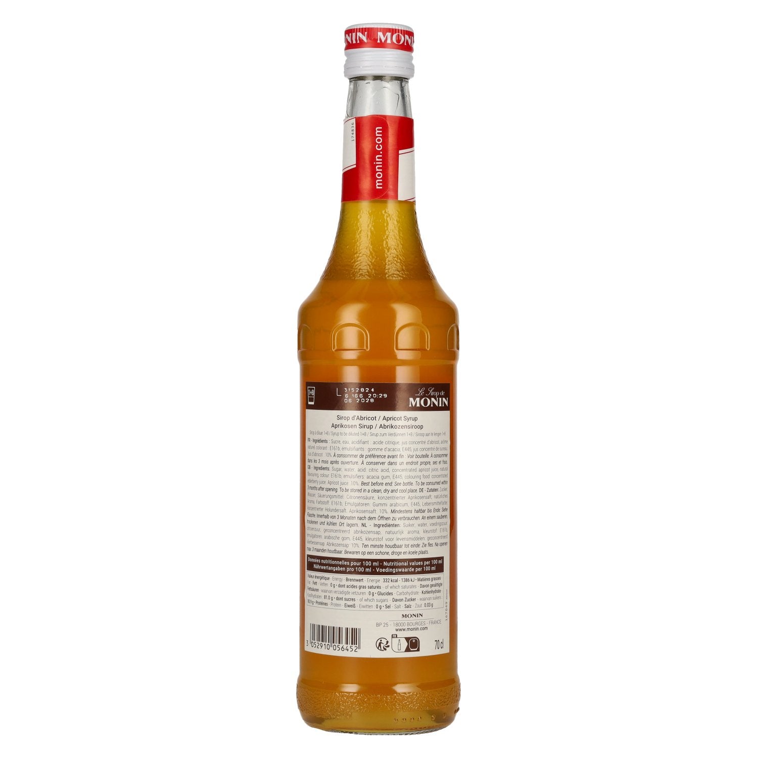 Le Sirop de Monin APRIQUE 0,7l