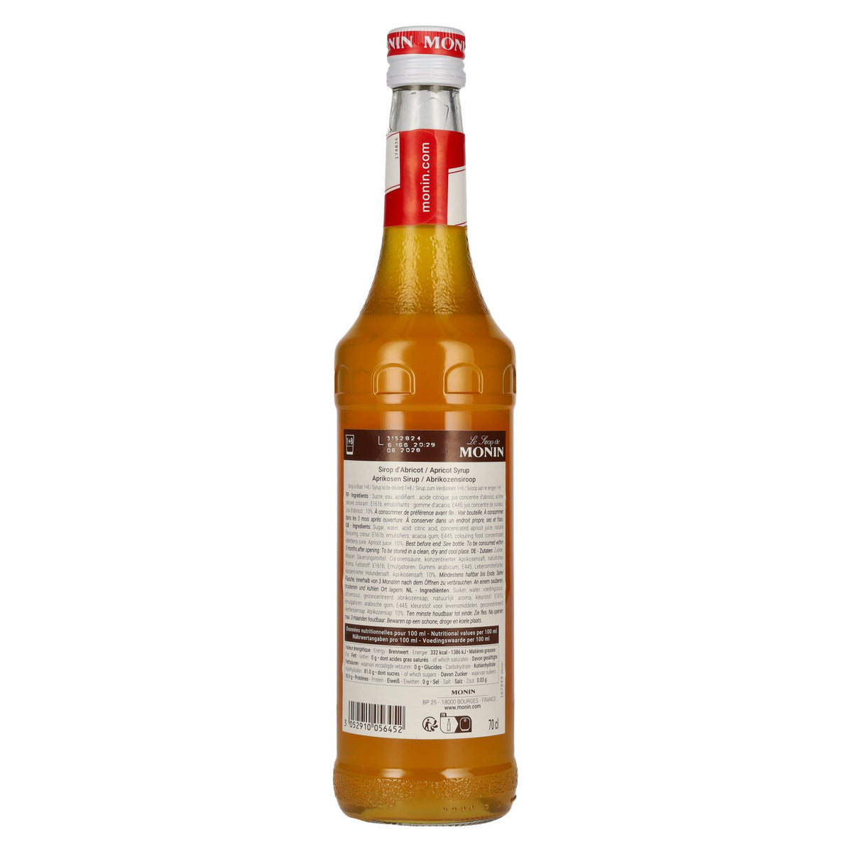 Le Sirop de Monin APRIKOSE 0,7l