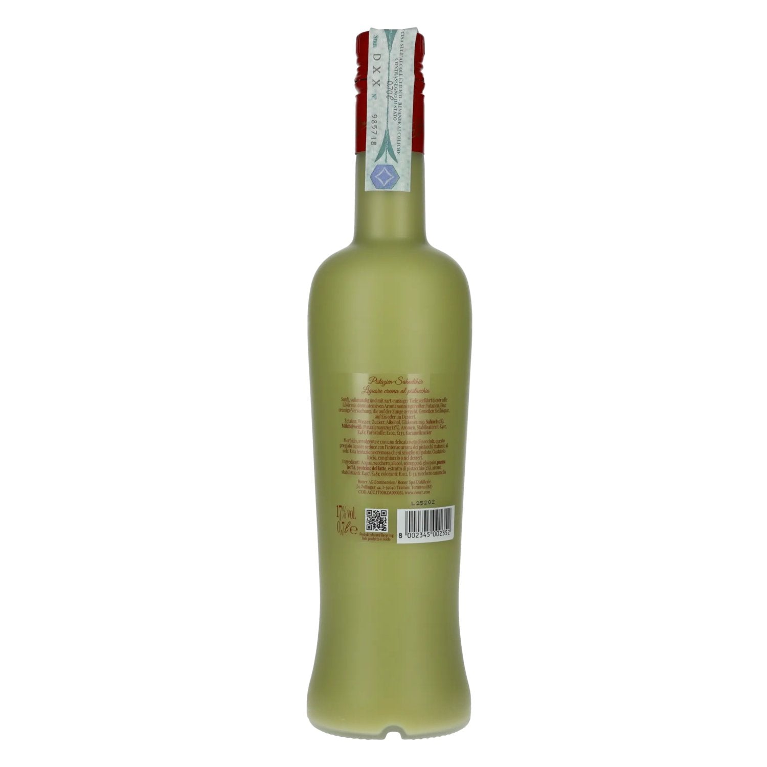 Roner pistachio cream liqueur 17% vol. 0.7l