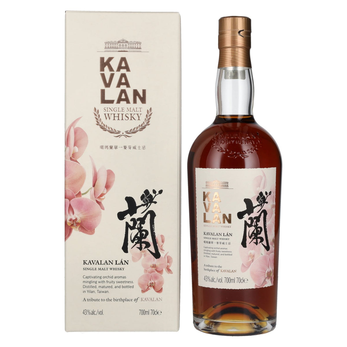 Kavalan LÁN Single Malt Whisky 43% Vol. 0,7l in gift box