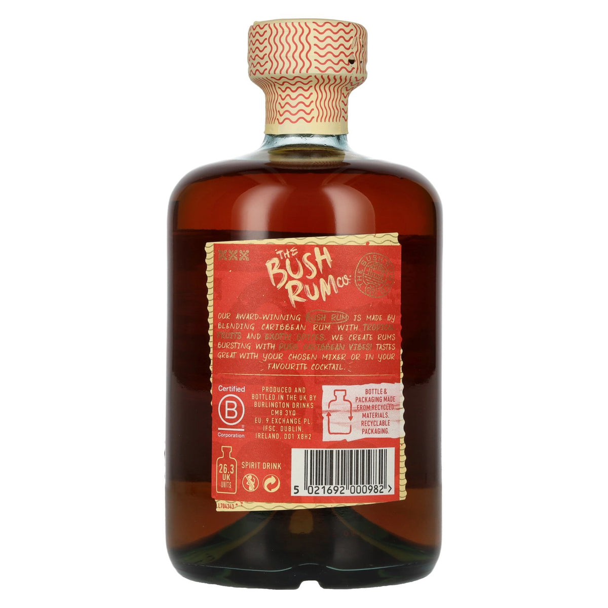 Bush Original Spiced Rum 37,5% Vol. 0,7l