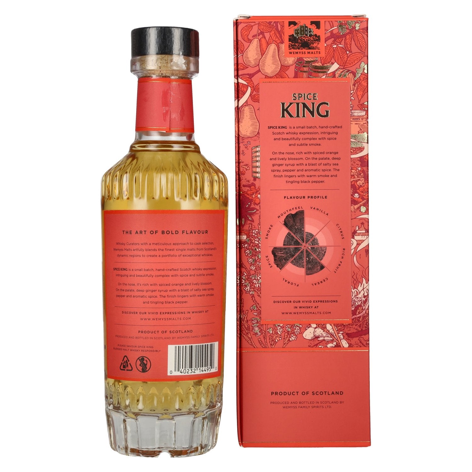 Wemyss Malts SPICE KING Blended Malt Scotch Whisky 46% Vol. 0,7l en coffret cadeau