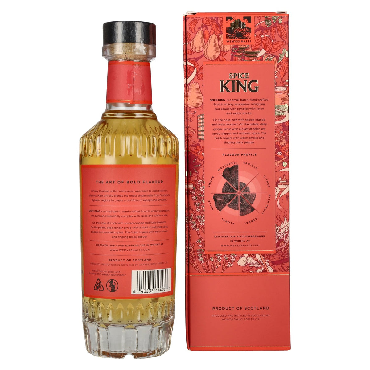Wemyss Malts SPICE KING Blended Malt Scotch Whisky 46% Vol. 0,7l in gift box