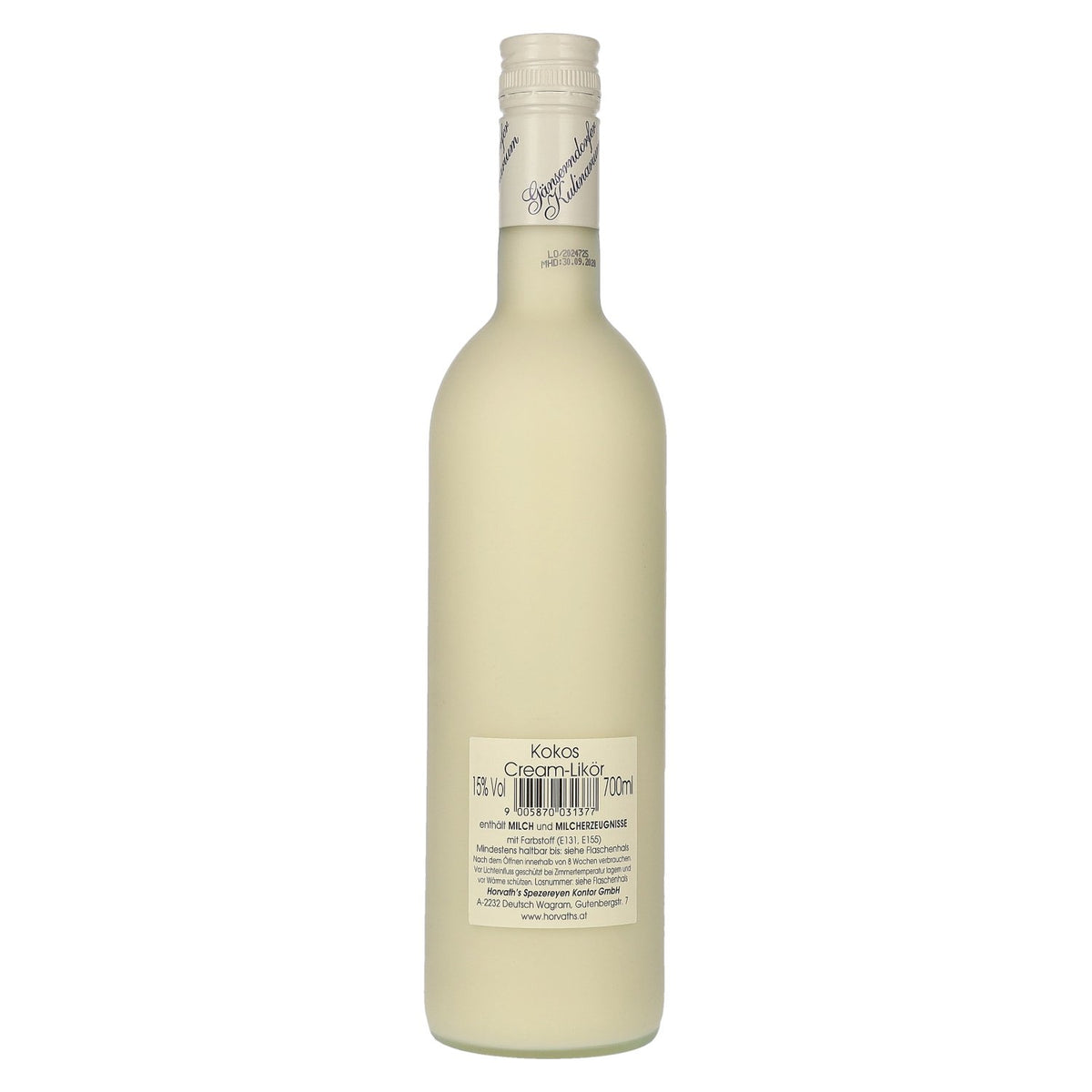 Gänserndorfer Kulinarium Kokos-Cream-Likör 15% Vol. 0,7l