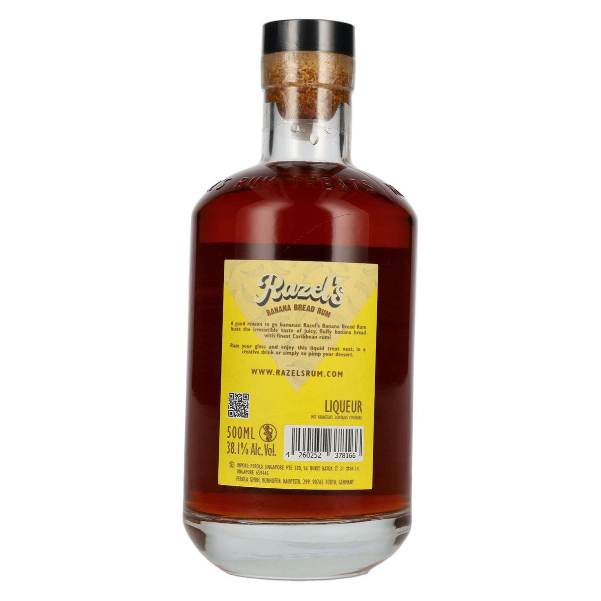 Liqueur de rhum « Banana Bread » de Razel, 38,1 % vol., 0,5 l