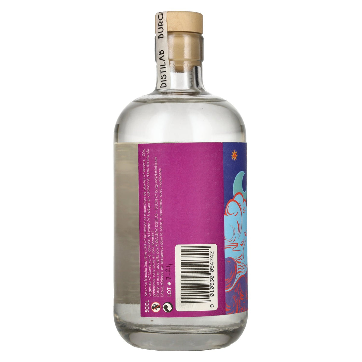 Burgundy Distilab Absinthe Septième Ciel 52% Vol. 0,5l