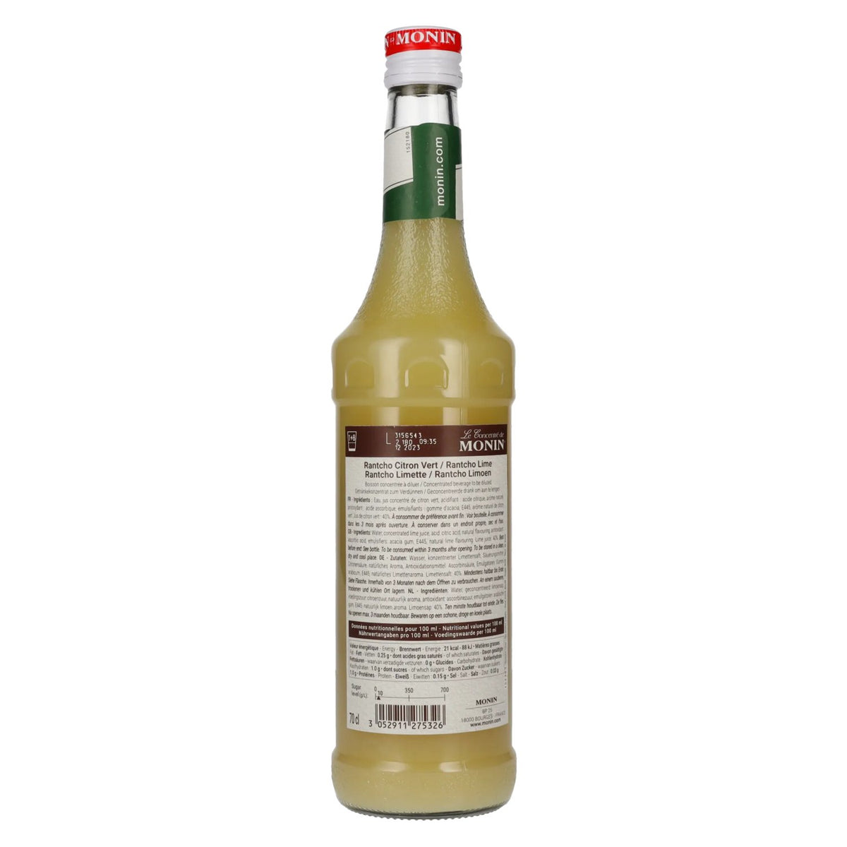 Monin Le Concentré de LIME RANTCHO - Lime juice 0,7l