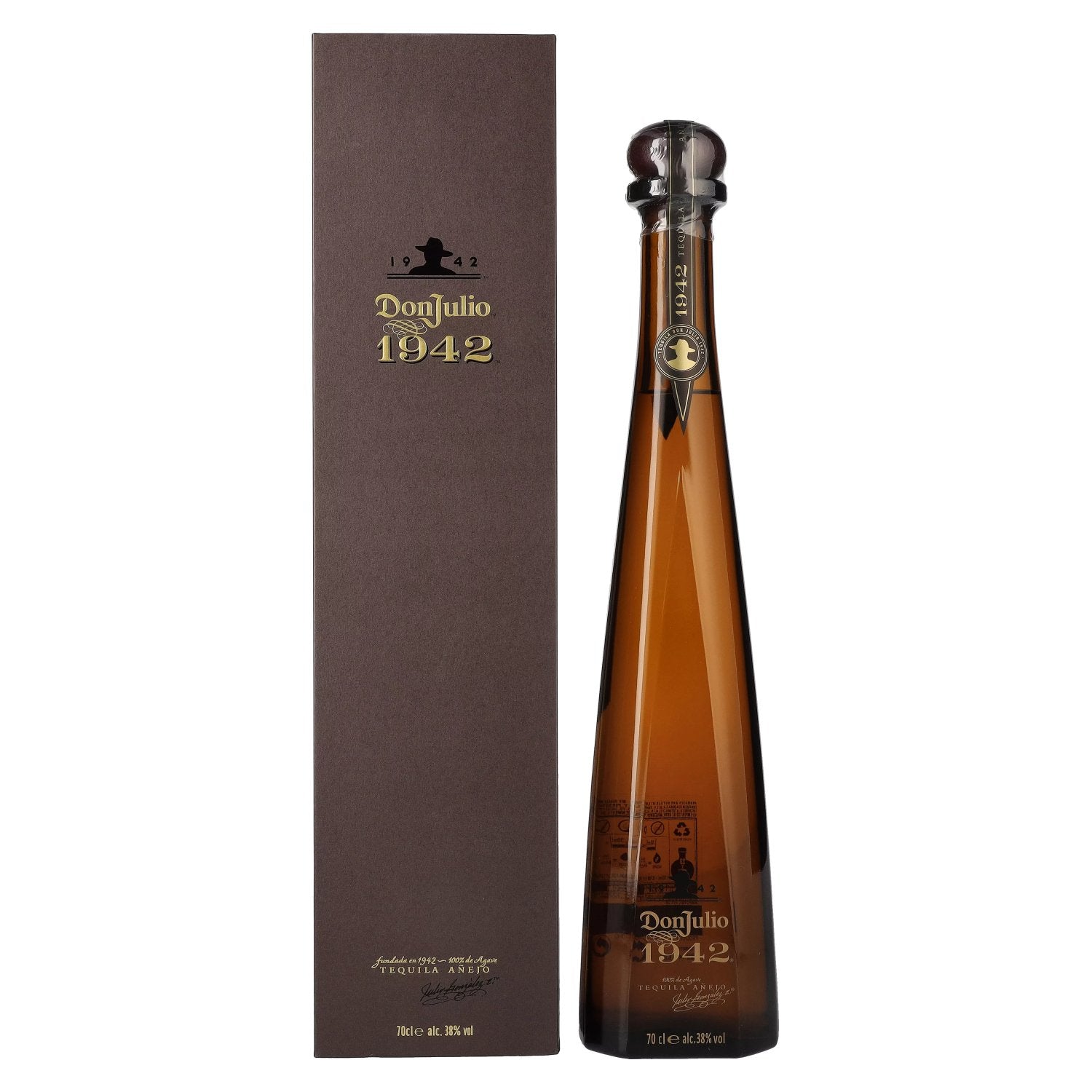 Don Julio 1942 Tequila Añejo 100% Agave 38% Vol. 0,7l en boîte cadeau