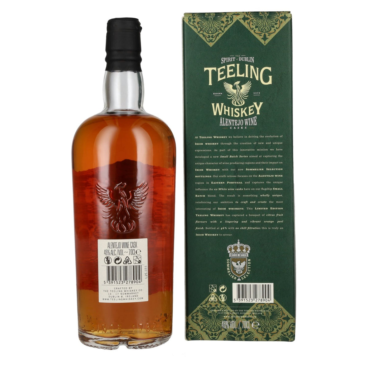 Teeling Whiskey Portuguese Selection ALENTEJO WINE Cask 46% Vol. 0,7l in gift box