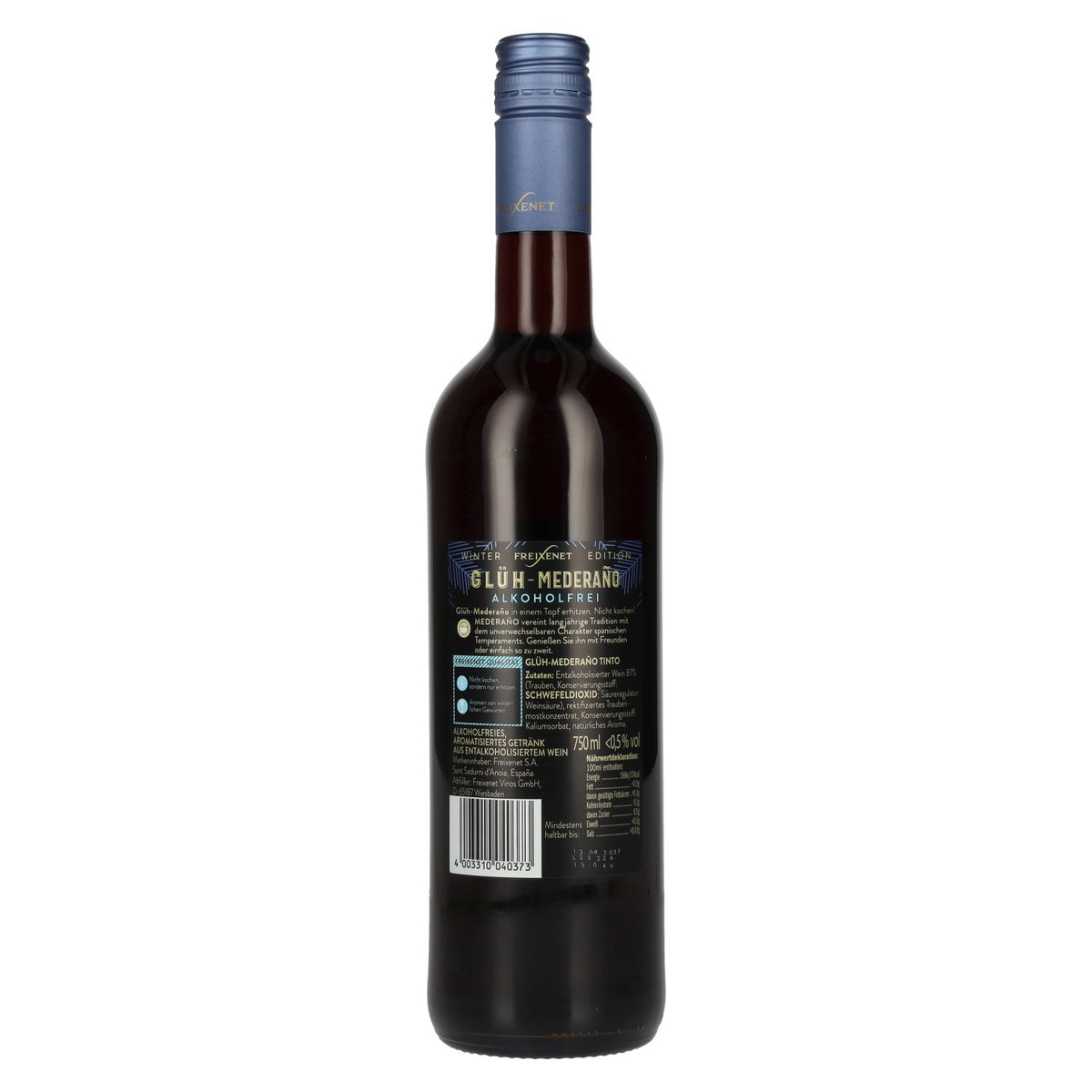 Freixenet Glüh Mederaño Tinto sans alcool 0,75l
