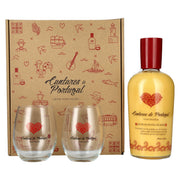 Cantares de Portugal Licor de Pastel de Nata 15% Vol. 0,7l in gift box with 2 glasses