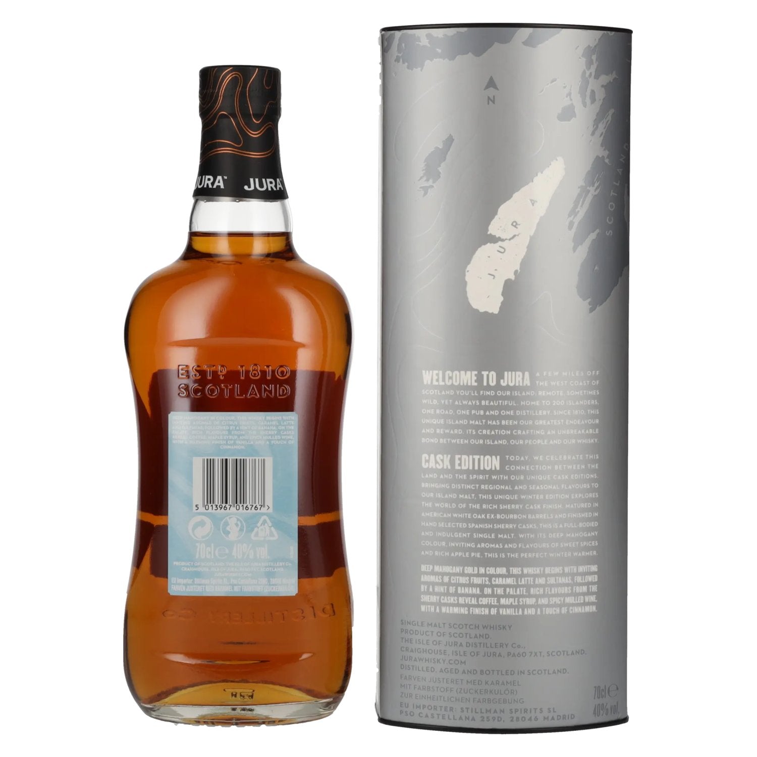 Jura Single Malt Scotch Whisky WINTER Edition 40% Vol. 0,7l in Geschenkbox