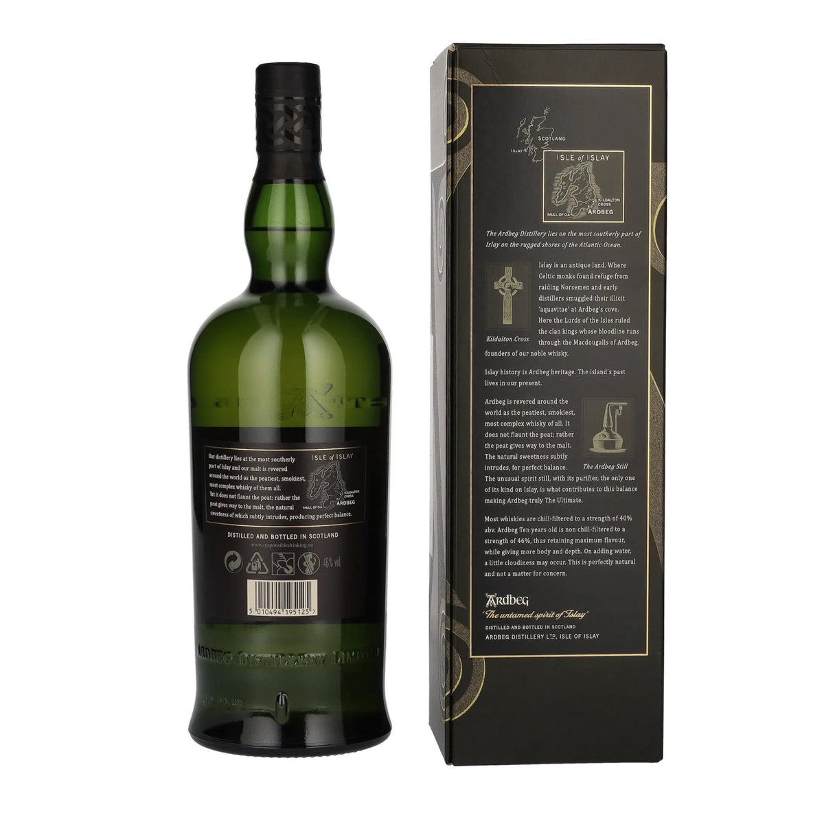 Ardbeg TEN Years Old Islay Single Malt 46% Vol. 1l in gift box