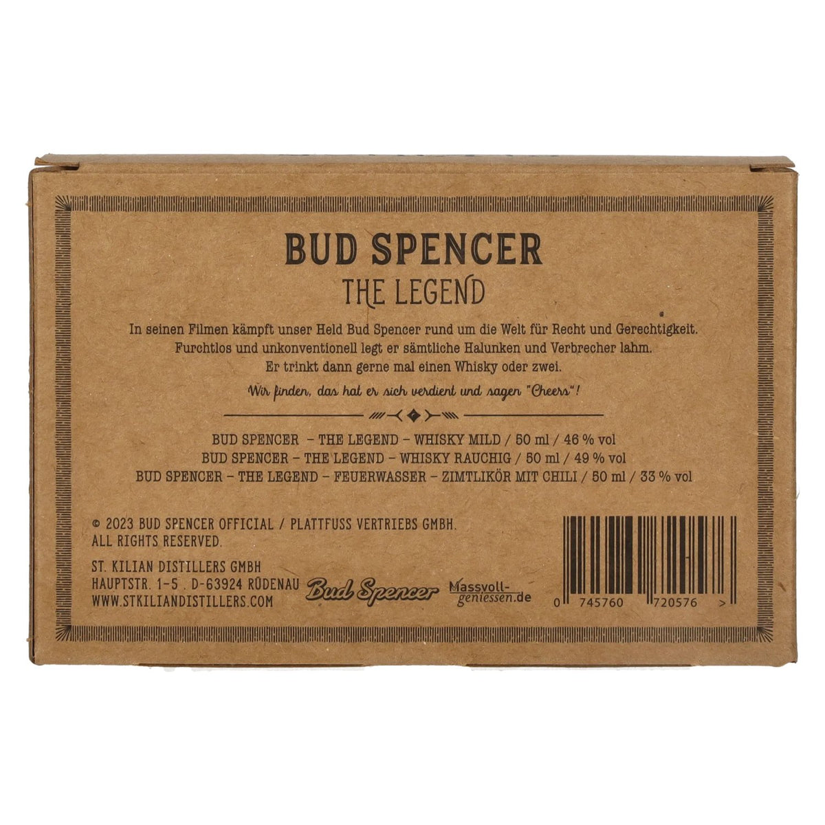 Bud Spencer THE LEGEND Miniset 42,7% Vol. 3x0,05l in gift box