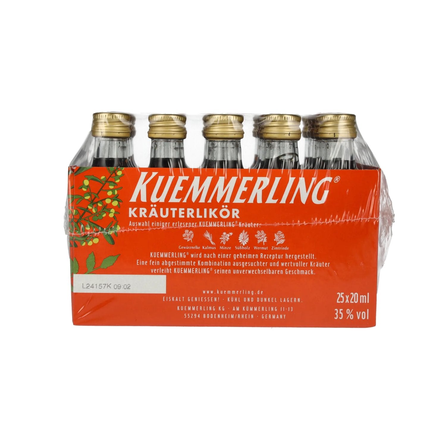 Kuemmerling Kräuterlikör 35% Vol. 25x0,02l