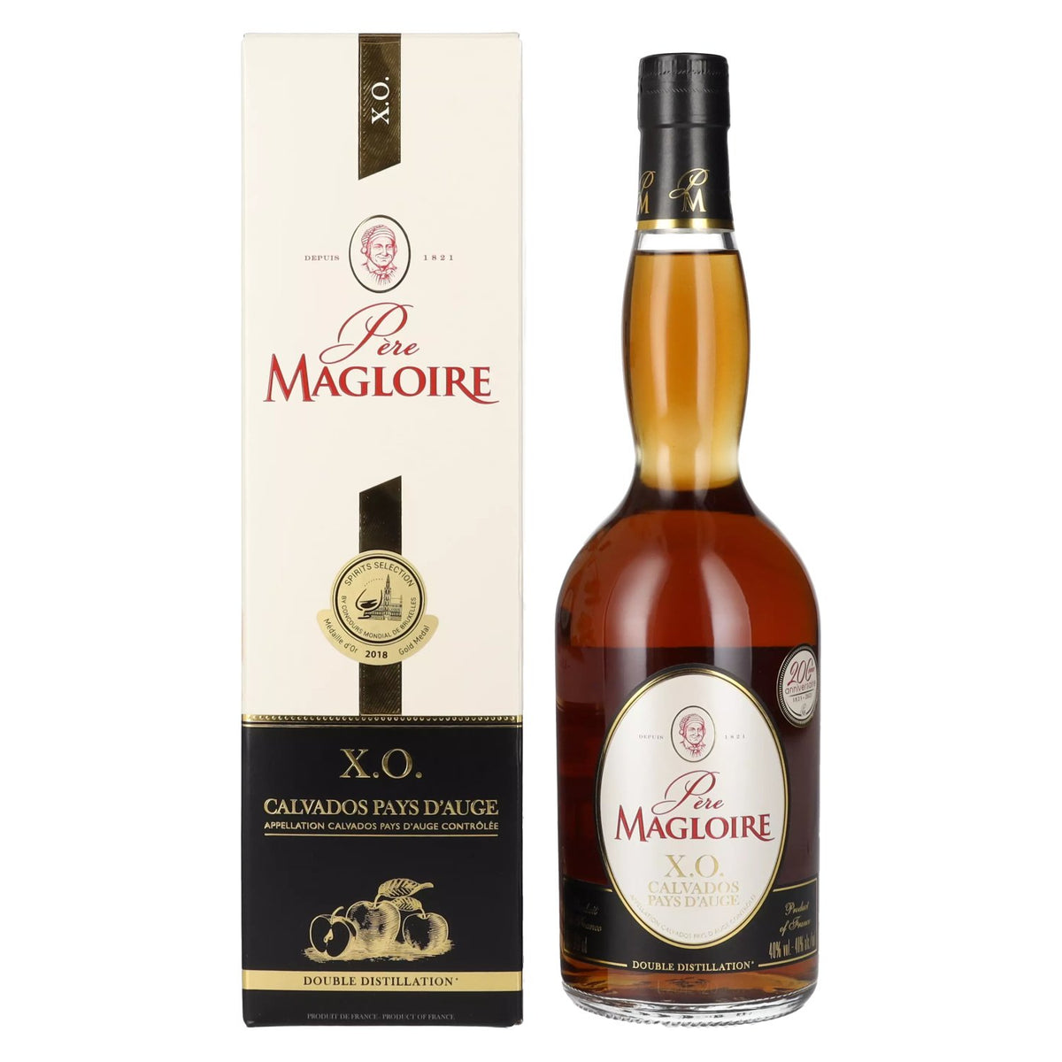 Père Magloire Calvados Pays D'Auge X.O. 40% Vol. 0,7l en coffret cadeau