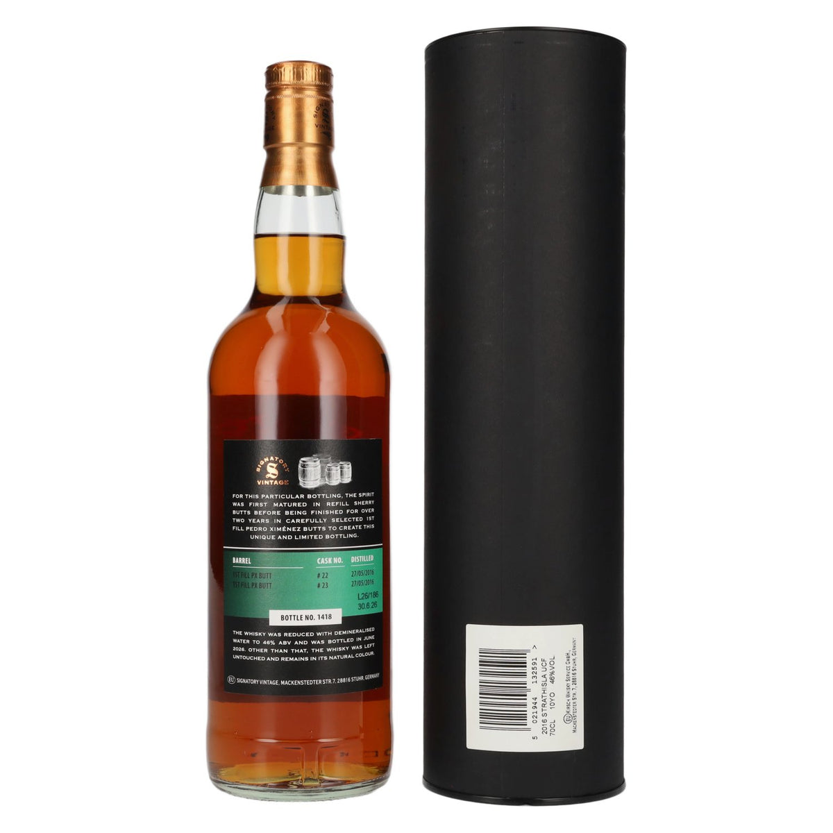 Signatory Vintage Strathisla 10 Years Old The Un-Chillfiltered 2016 46% vol. 0.7 l in a gift box