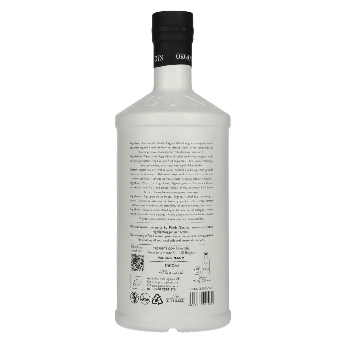 PANDA Master Juniperus Dry Gin Vintage 2025 47% Vol. 1l