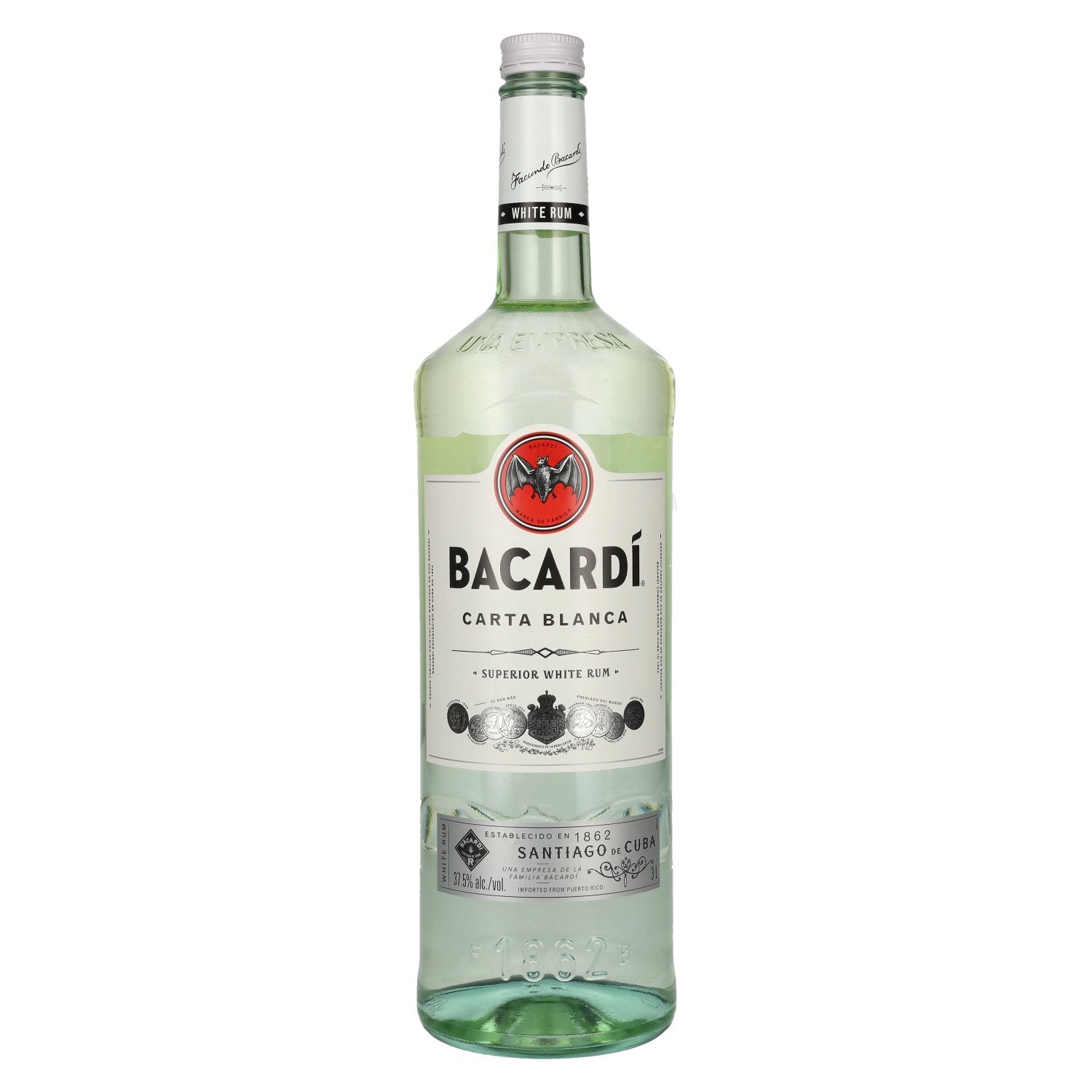 Bacardi Ron Carta Blanca Superior 37,5% Vol. 3l
