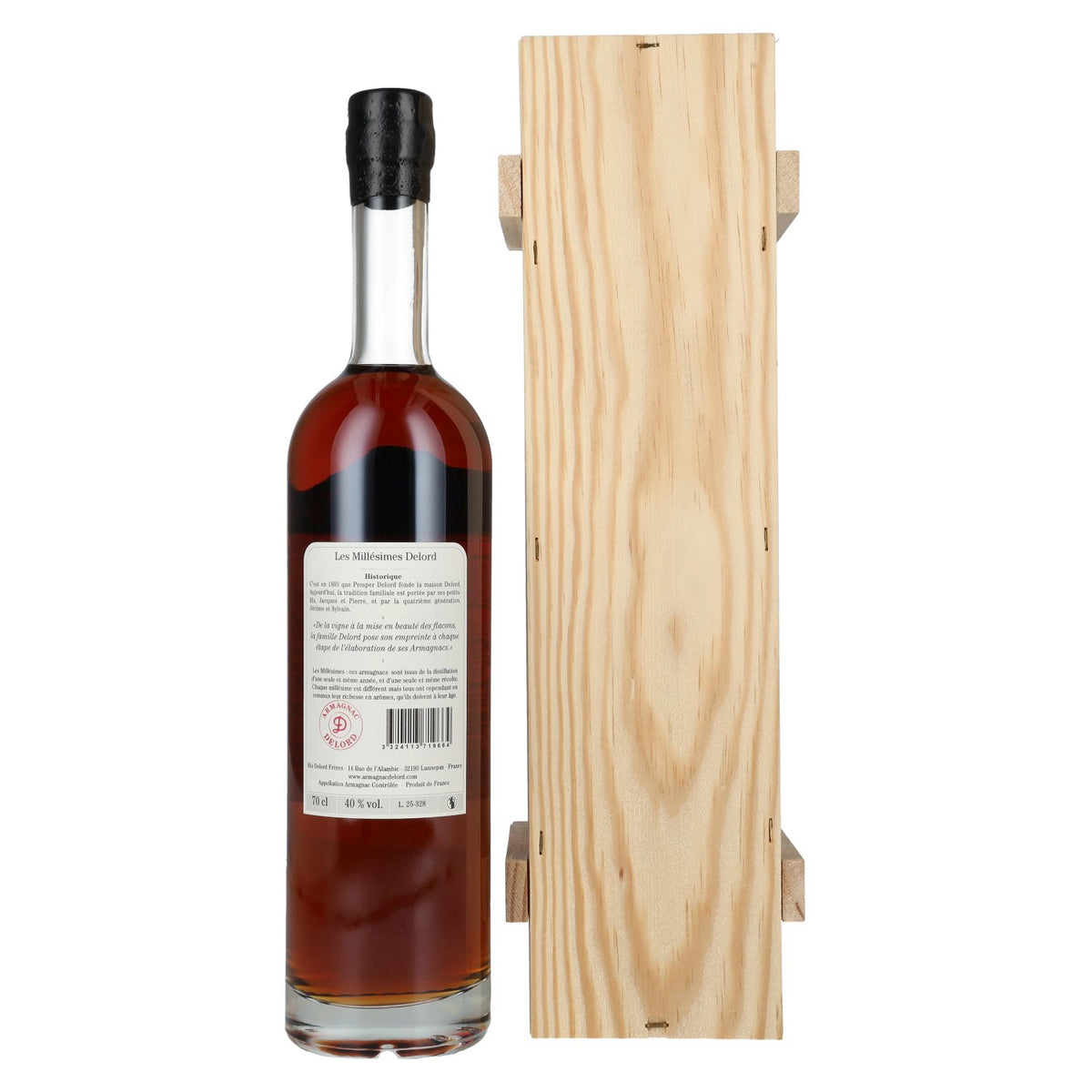Vieil Armagnac Delord Vintage Récolte 1966 40% Vol. 0,7l in wooden box