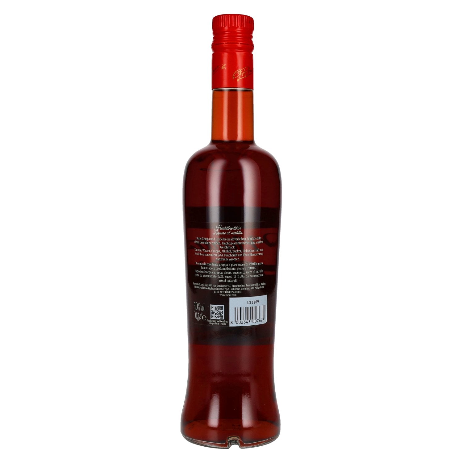 Roner Myrtillo Heidelbeerlikör 30% Vol. 0,7l