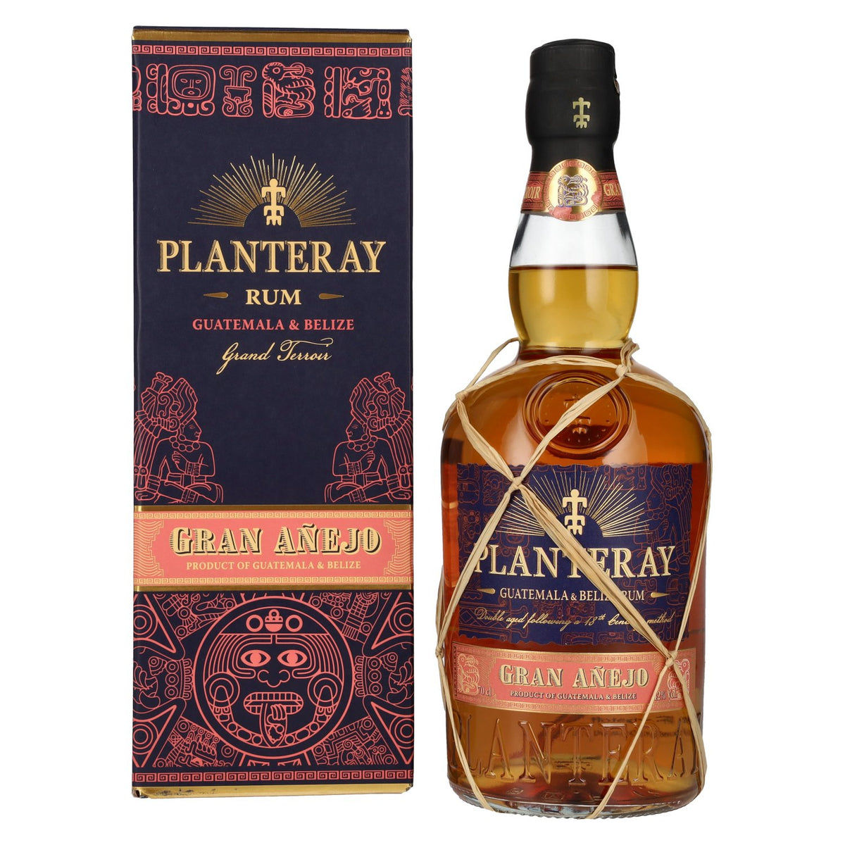 Planteray Rum GUATEMALA &amp; BÉLIZE Gran Añejo 42% Vol. 0,7l in gift box