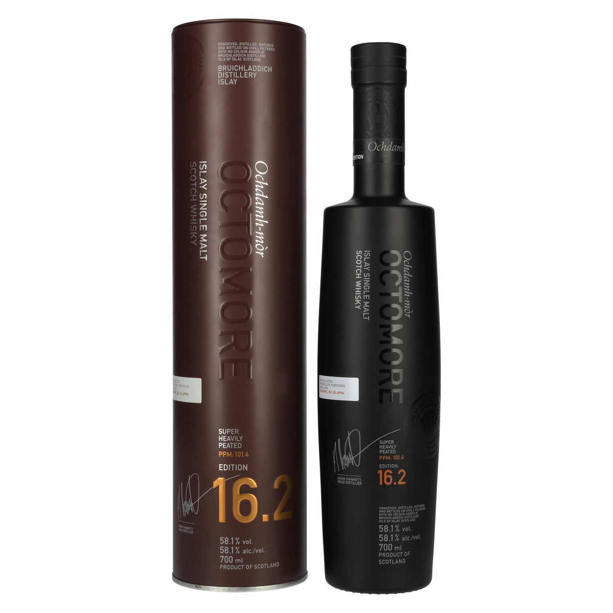 Octomore EDITION : 16.2 Super Heavily Peated Islay Single Malts Release 2025 58,1% Vol. 0,7l en Tinbox