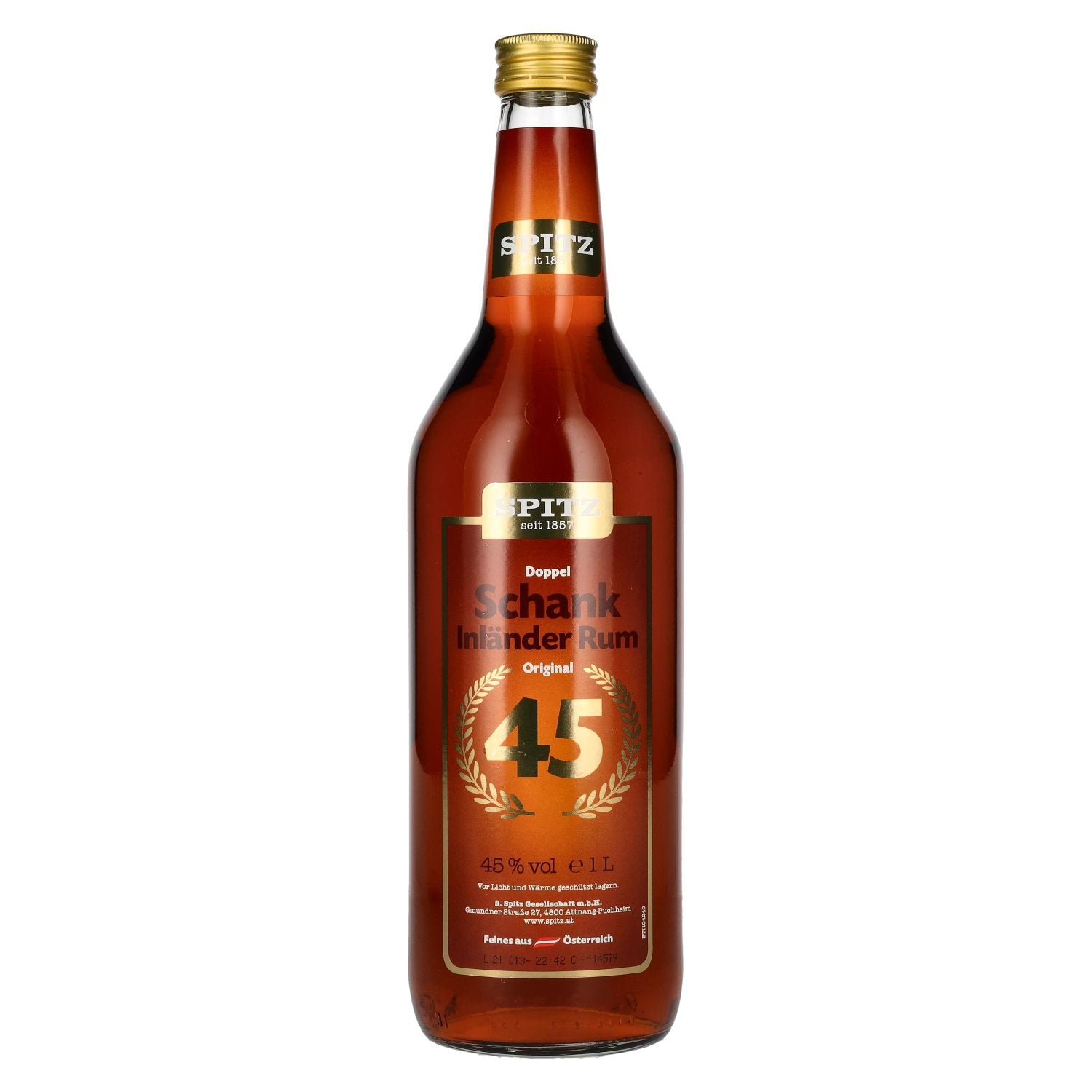 Spitz Doppelschank Inländer Rum Original 45% vol. 1l