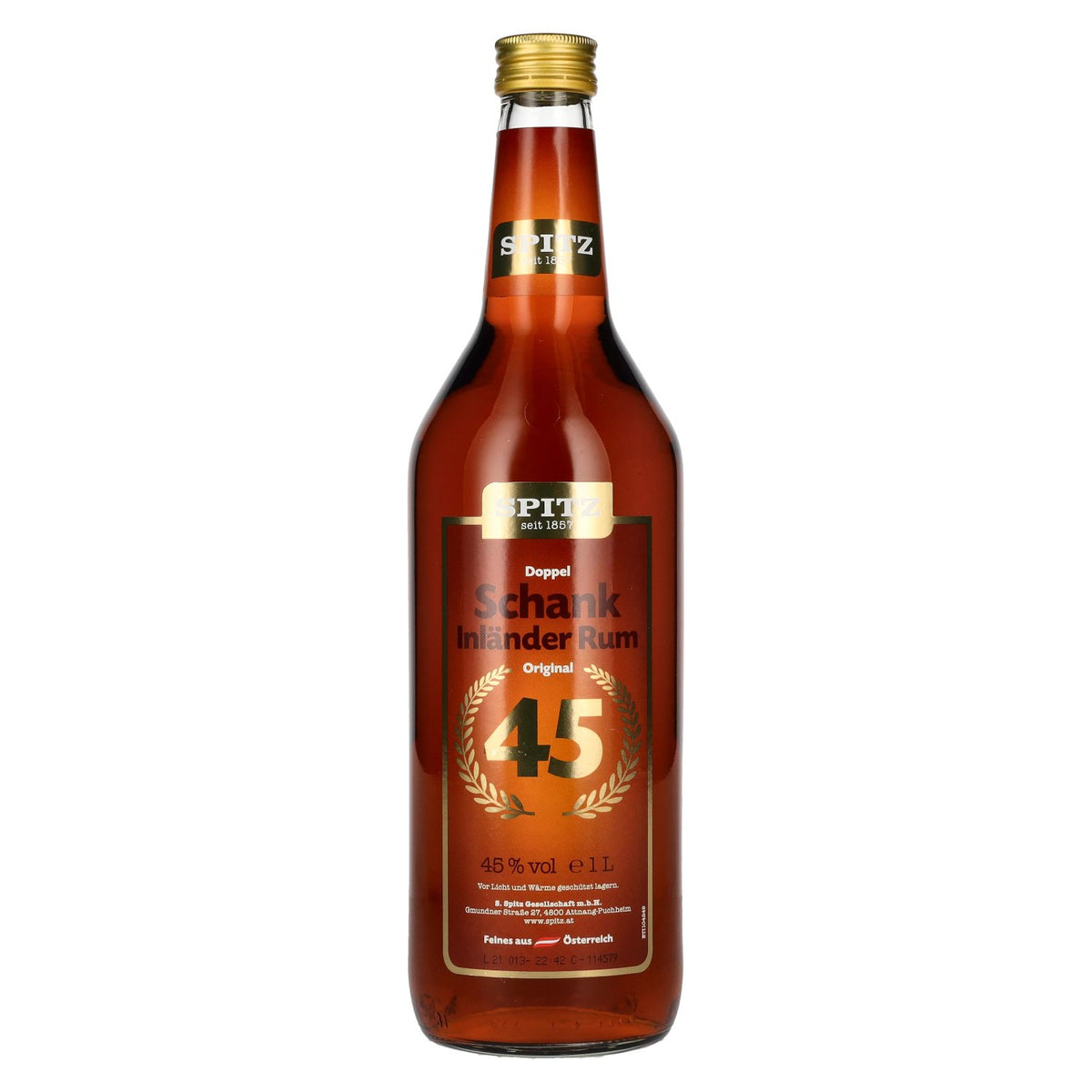 Spitz Doppelschank Inländer Rum Original 45% vol. 1l