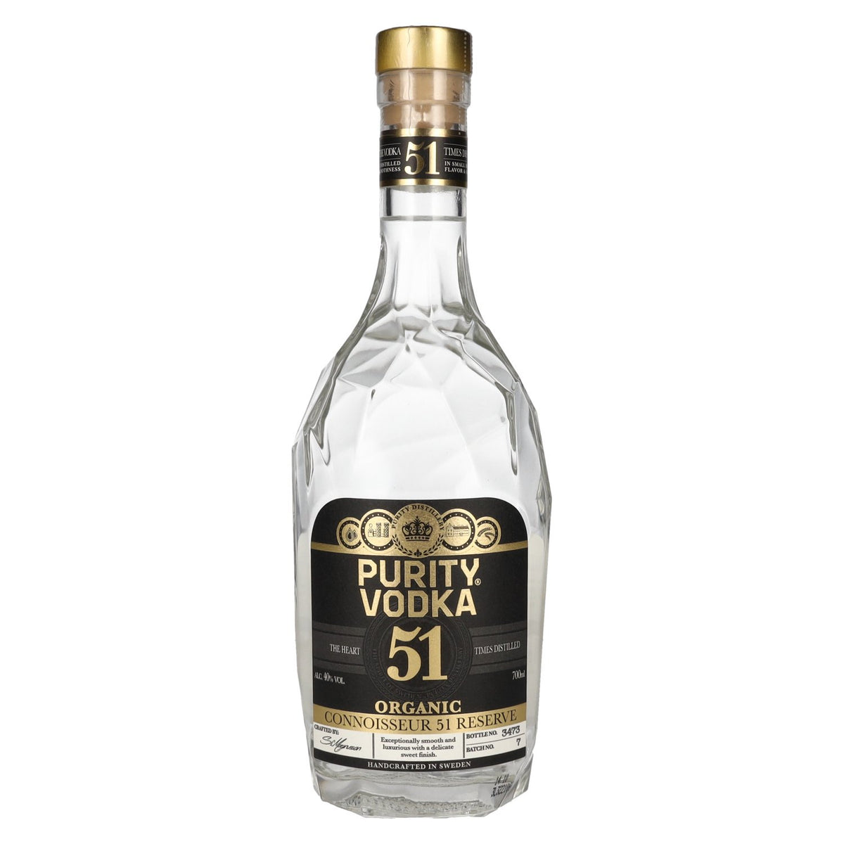 Purity CONNOISSEUR 51 RESERVE Vodka bio 40 % vol. 0,7 l