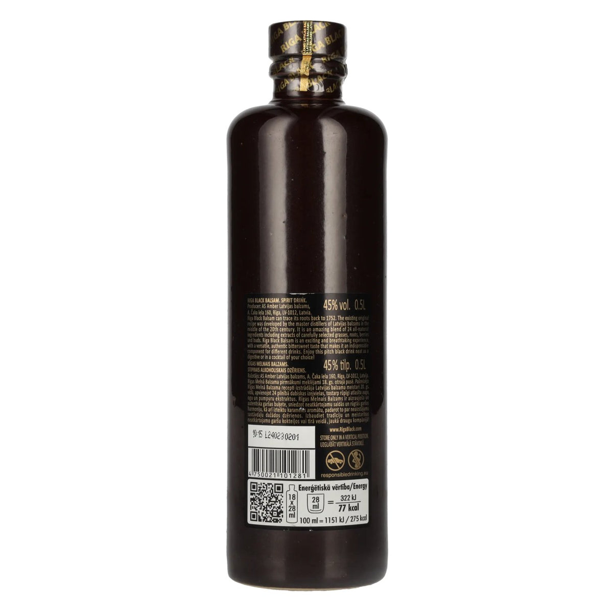 Riga Black Balsam 1752 ORIGINAL Recipe 45% Vol. 0,5l