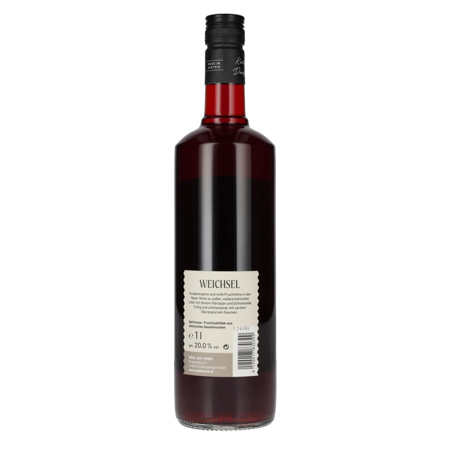 Hödl Hof Original WEICHSEL Fruchtsaftlikör 20% Vol. 1l