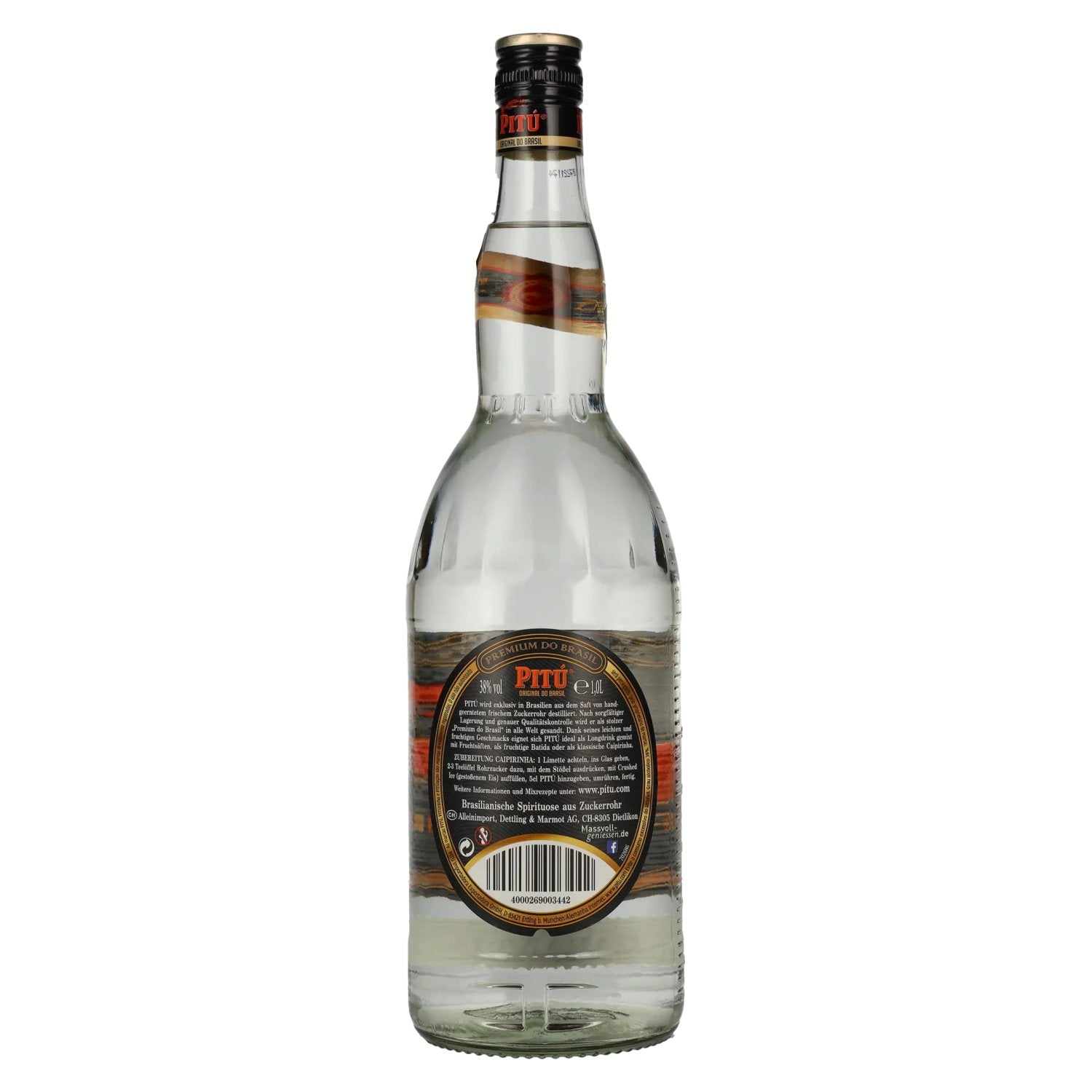Pitú Premium do Brasil 38% Vol. 1l