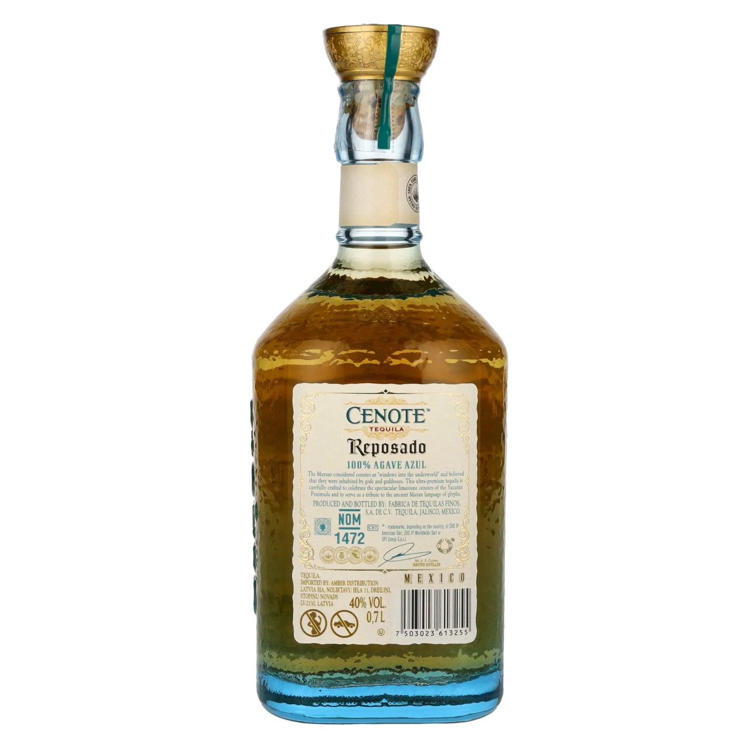 Cenote Tequila Reposado 100% Agave Azul 40% Vol. 0,7l