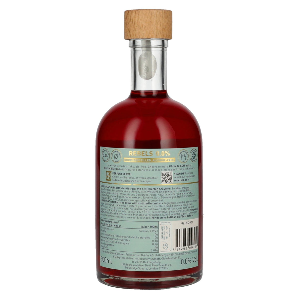 Rebels 0.0% Cheers Revolution Rosso Alcohol-Free 0,5l