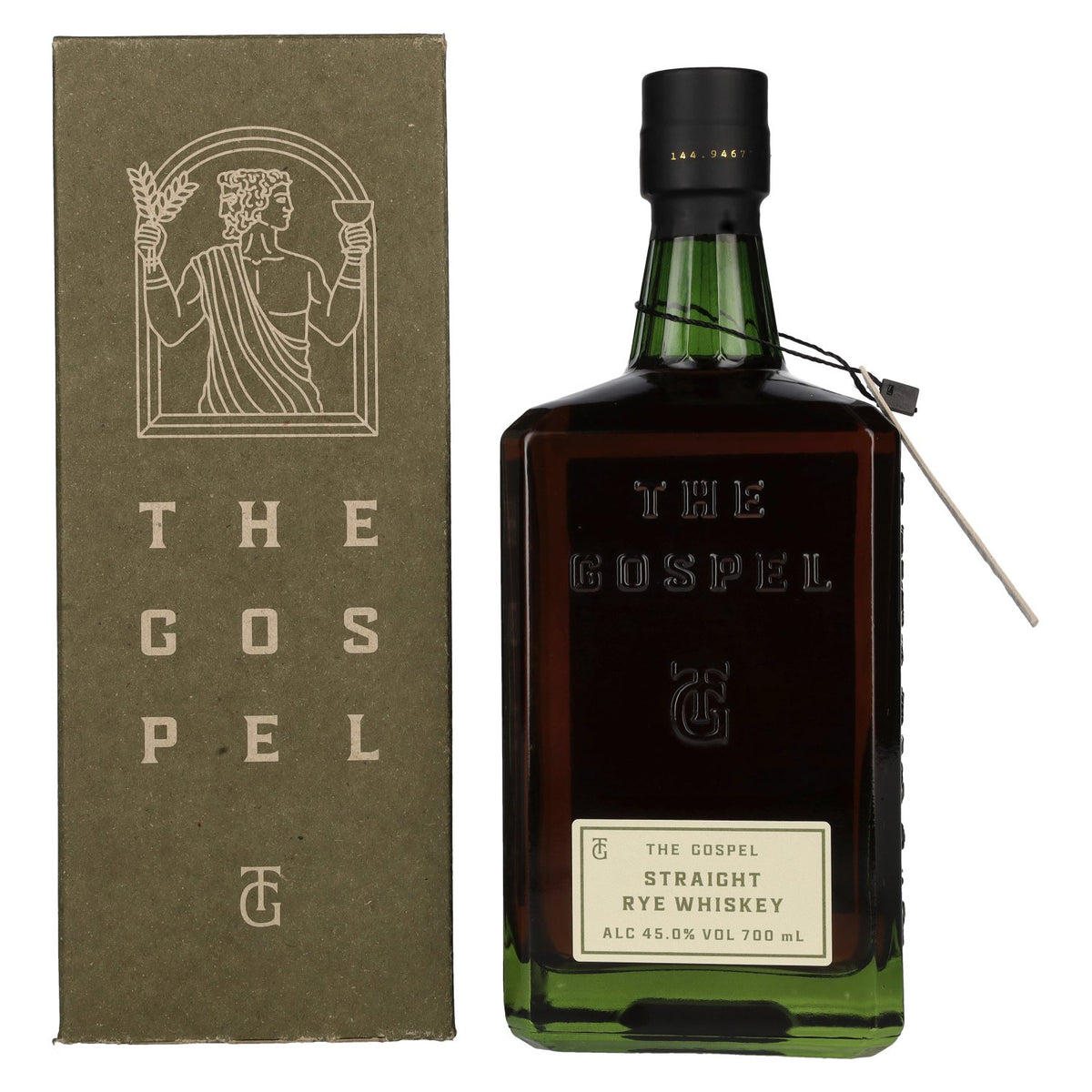The Gospel Straight Rye Whiskey 45% vol. 0,7l en coffret cadeau