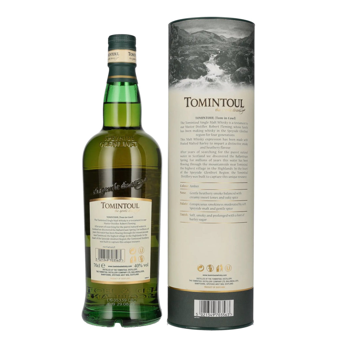 Tomintoul 15 Years Old WITH A PEATY TANG 40% Vol. 0,7l in Geschenkbox