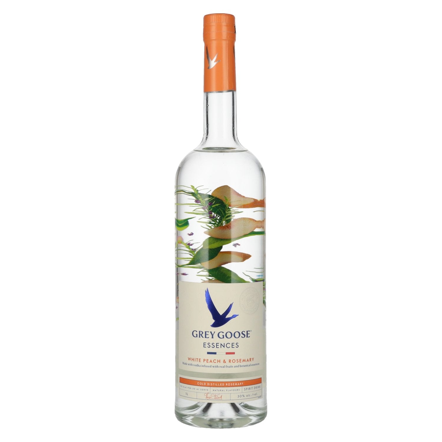 Grey Goose Essences WHITE PEACH &amp; ROSEMARY Vodka aromatisée 30% vol. 1l