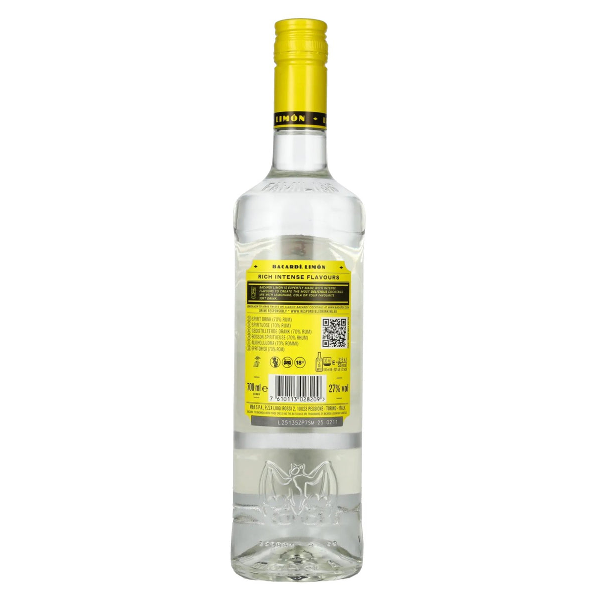 Bacardi LIMÓN Rum With Natural Flavours 27% Vol. 0,7l
