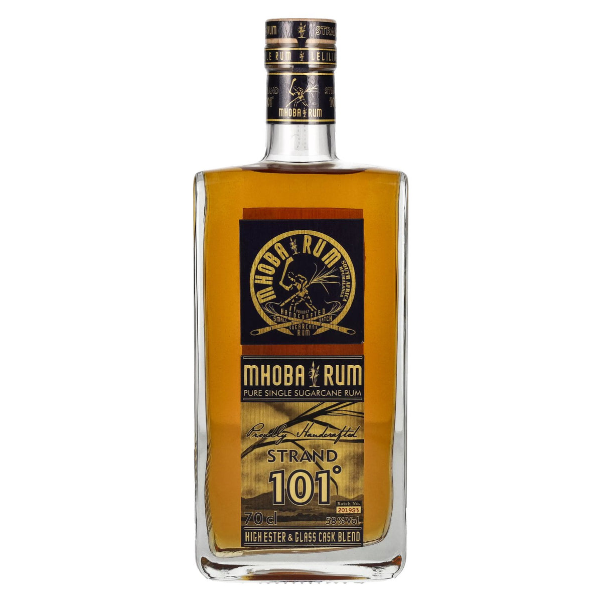 MHOBA Rum STRAND 101° High Ester &amp; Glass Cask Blend 58% vol. 0,7l
