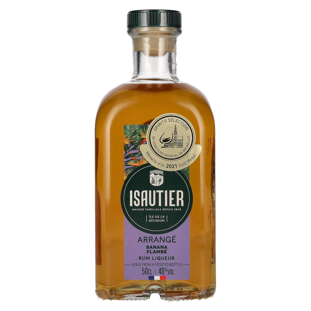 Isautier Arrangé BANANA FLAMBÉ Liqueur de rhum 40% vol. 0,5l
