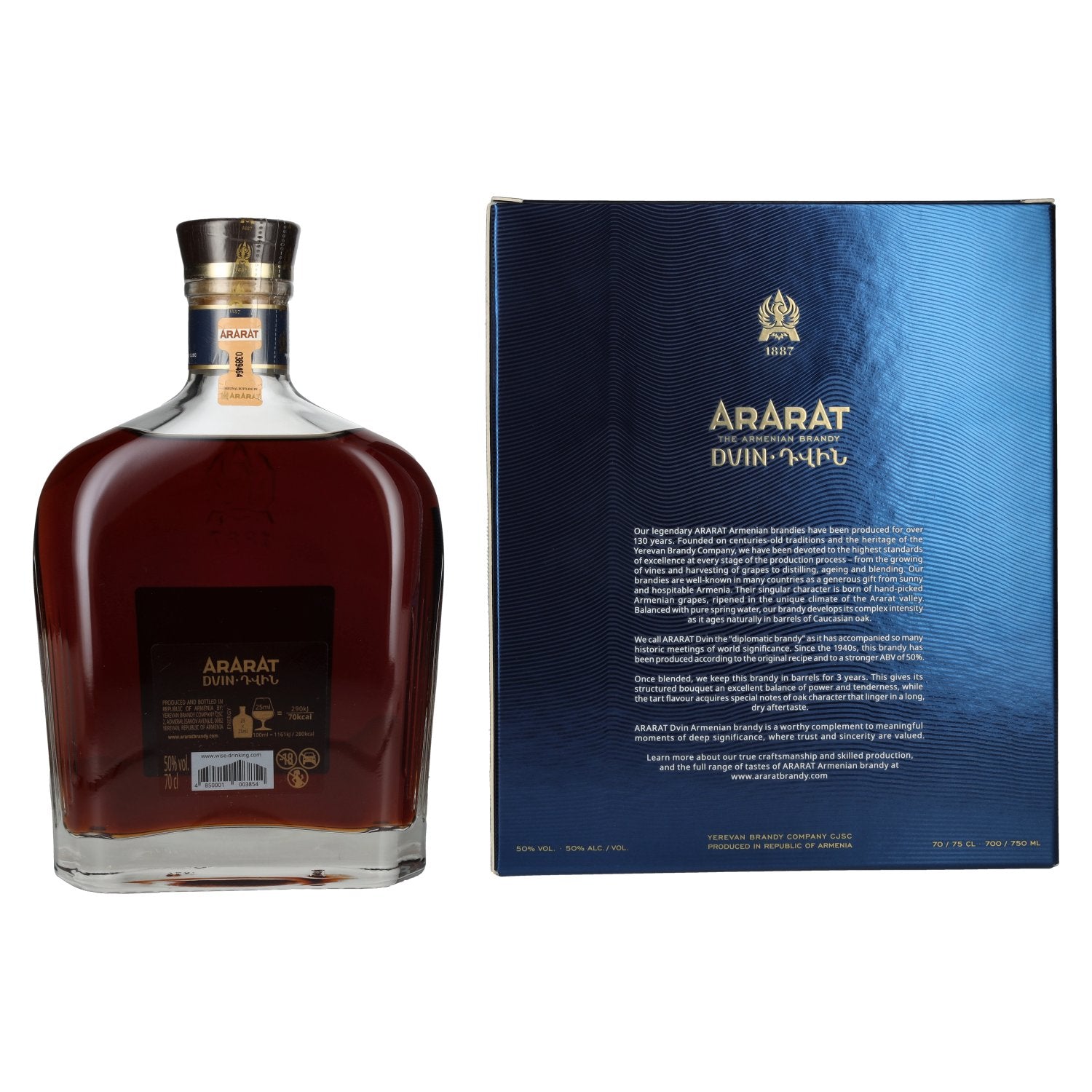 Ararat Dvin Collection Réserve 50% vol. 0,7l en coffret cadeau