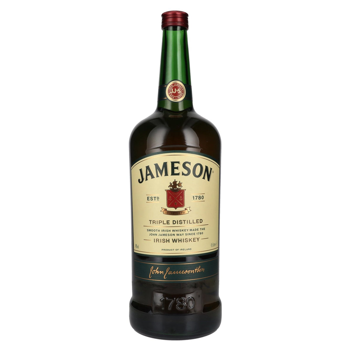 Jameson Whiskey irlandais triple distillé 40% vol. 4,5l