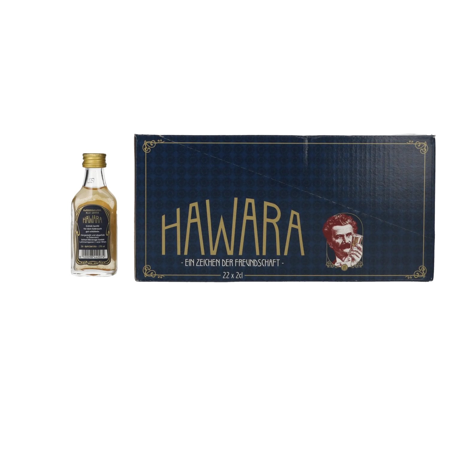 HAWARA Apfel-Zimt-Likör 23% Vol. 22x0,02l
